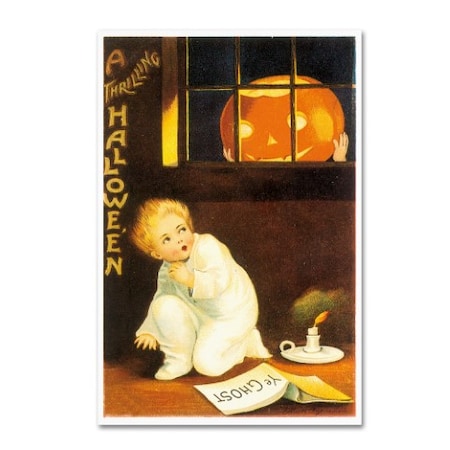 Vintage Apple Collection 'Thrilling Halloween II' Canvas Art,16x24